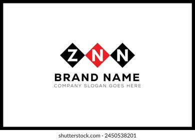 ZNN letter logo design. ZNN creative initials monogram letter logo. ZNN  business and real estate logo vector template.