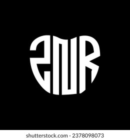 ZNR letter logo creative design. ZNR unique design.
