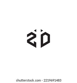 ZO abstract concept in high quality professional design that will print well across any print media