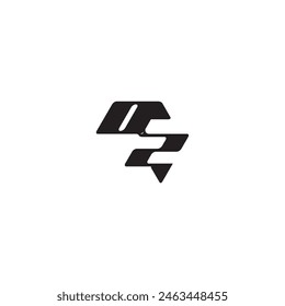 ZO letter dynamic and cool design esport concept monogram initial logo