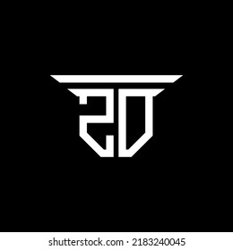 ZO letter logo creative design with vector graphic