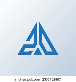 ZO letter logo creative design. ZO unique design.

