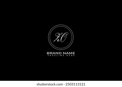 Diseño creativo del logotipo de la letra de ZO con el gráfico del Vector, logotipo simple y moderno de ZO.