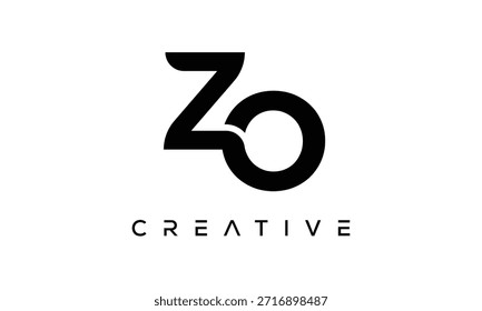 ZO Letter Monogram Logo for Modern Creative Brand Identity