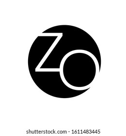 Zo Logo Design Simple Modern Template Stock Vector (Royalty Free ...