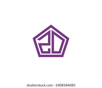 ZO logo design vector template