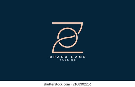 ZO, OS, Abstract initial monogram letter alphabet logo design