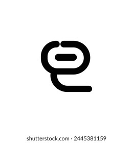 ZO, OZ, Abstract initial monogram letter alphabet logo design