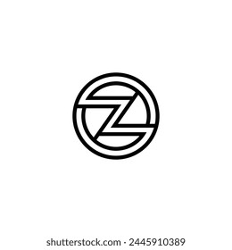 ZO, OZ, Abstract initial monogram letter alphabet logo design