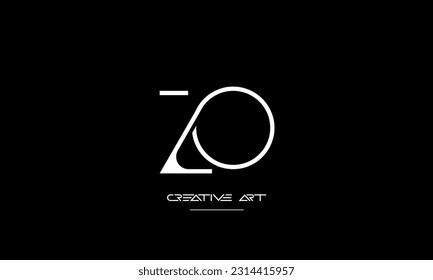 ZO, OZ, Z, O abstract letters logo monogram