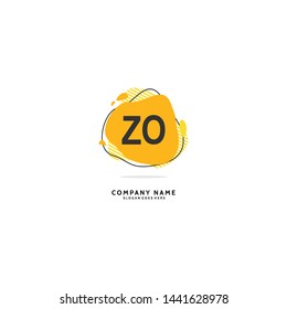 ZO Z O Initial logo Beauty template vector