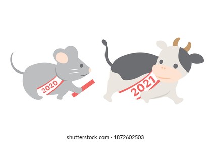 From the zodiac of 2020 to the zodiac of 2021.