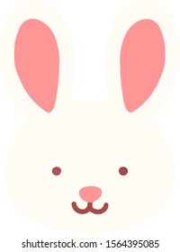 Zodiac animal Rabbit flat colored