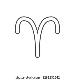 zodiac aries mars icon. Element of cyber security for mobile concept and web apps icon. Thin line icon for website design and development, app development