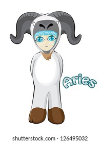 Zodiac Aries Vector