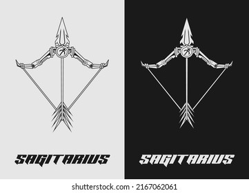 Zodiac astrology horoscope cards linear design vector illustrations. Meca and robotic symbols and icons of esoteric horoscope templates. Black and white line art. Eps 10.