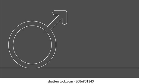 Zodiac and astrology symbol of the Mars planet
