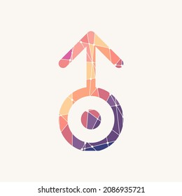 Zodiac and astrology symbol of the Uranus planet