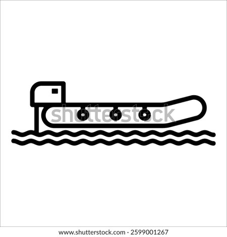 Zodiac Boat Icon Element For Design