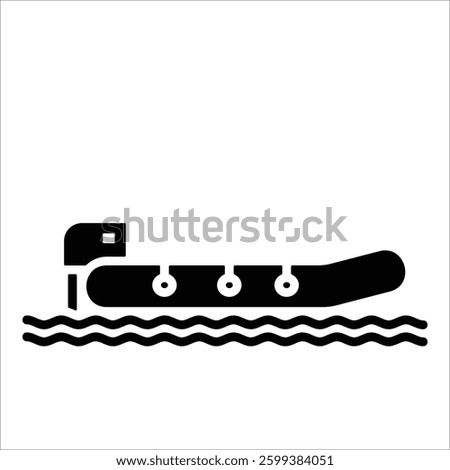 Zodiac Boat Icon Element For Design