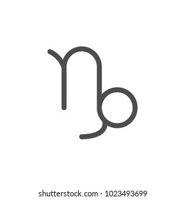 Zodiac Capricorn Saturn icon. Elements of web icon. Premium quality graphic design icon. Signs and symbols collection icon for websites, web design, mobile app on white background
