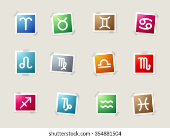 Zodiac card icons for web