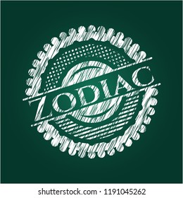 Zodiac chalkboard emblem