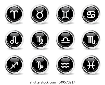 Zodiac chrome icons for web