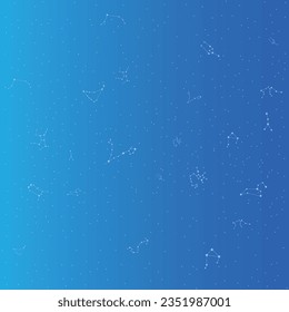 Zodiac and Constellation Background Vector Design.