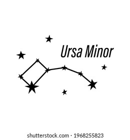 Zodiac constellation. Space and stars. Vector illustration isolated on white background.