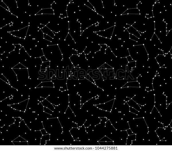 Zodiac constellations\
pattern