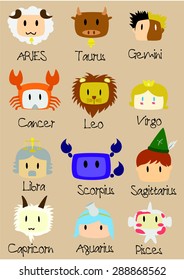 Zodiac Cute icon drawing