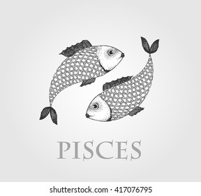 Zodiac Design Pisces, vector illustration eps 10
