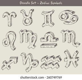 zodiac doodles. 