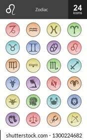 Zodiac Filled Icons
