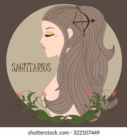 Zodiac girl Sagittarius