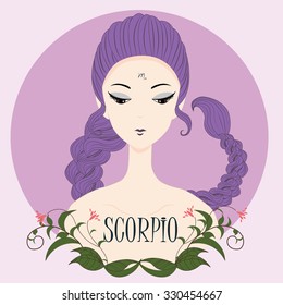 Zodiac girl Scorpio