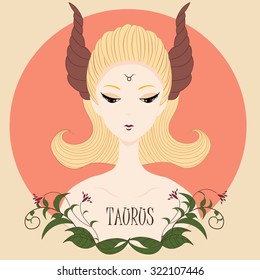 Zodiac girl Taurus