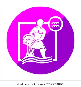 zodiac icon logo an imaginary circle in the sky centered on the ecliptic. zodiac Aquarius Pisces Aries Taurus Gemini Cancer Leo Virgo Libra Scorpio Sagittarius Capricorn various shapes