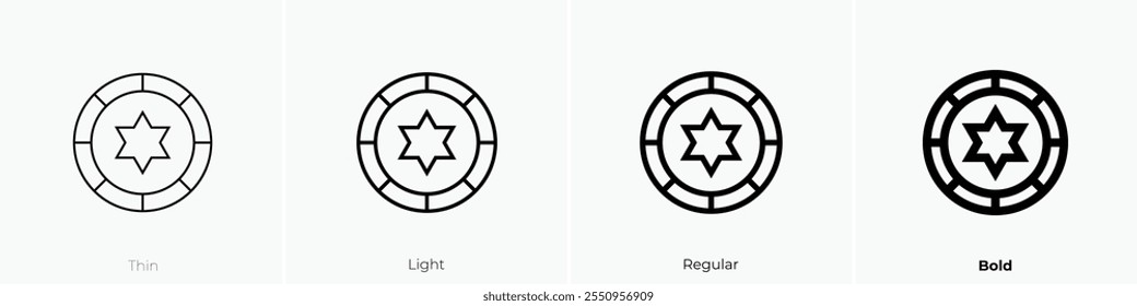 zodiac icon. Thin, Light Regular And Bold style design isolated on white background