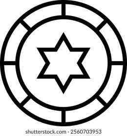 zodiac icon. Thin linear style design isolated on white background