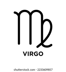 zodiac icon vector design template in white background