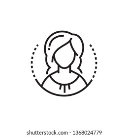 Zodiac icon. Virgo zodiac icon. Astrology sign. Sixth zodiac icon.