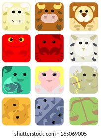 Zodiac icons
