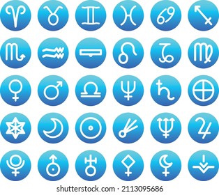 zodiac icons for various purposes