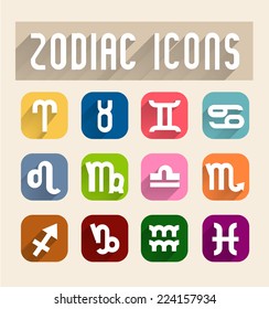 zodiac icons vector