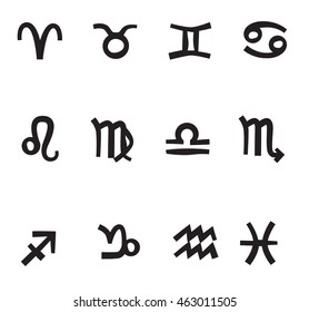 Zodiac Icons Vector