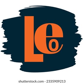 Zodiac leo, Astrological horoscope, Leo text lettering
