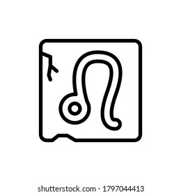 Zodiac Leo icon. Simple line, outline vector elements of esoteric icons for ui and ux, website or mobile application