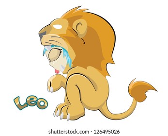 Zodiac Leo Vector